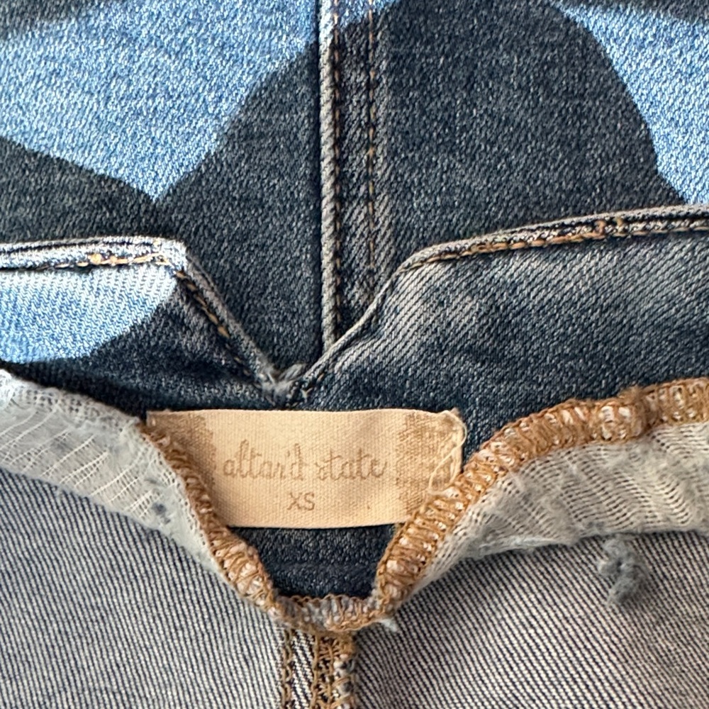 Altar'd State Blue Denim Mini Skirt - Picture 5 of 5